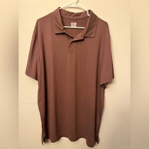 32 Degrees Cool Men's 2XL  Polo Shirt Brownish Purplish Blend Short Sleeve